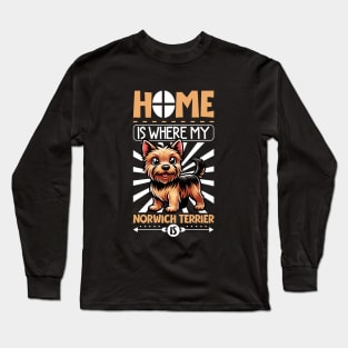 Home is with my Norwich Terrier Long Sleeve T-Shirt